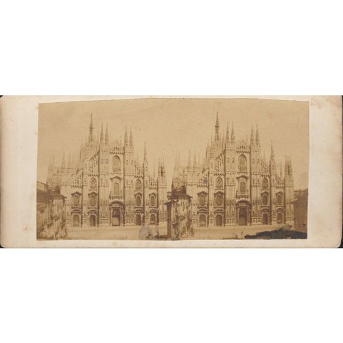 Milan Cathedral Vintage/Antique 3D Stereoview Card