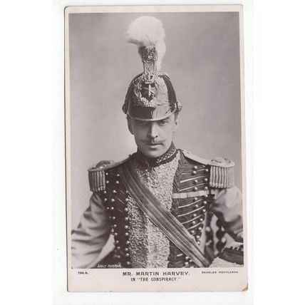 Actor Mr Martin Harvey in The Conspiracy Postcard RP J Beagles 726S