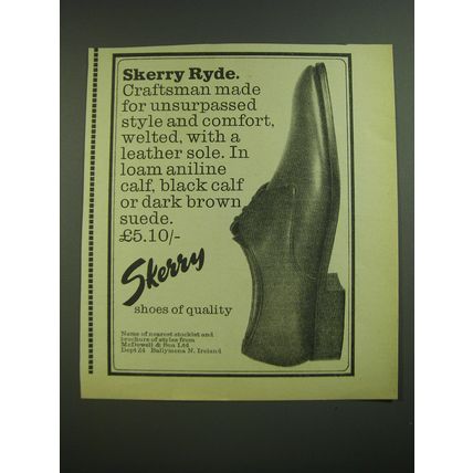 1968 Skerry Ryde Shoes Advertisement