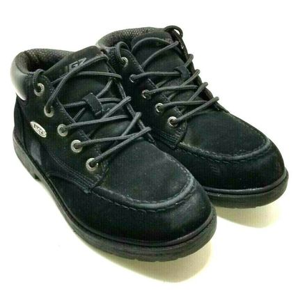 Mens Lugz Black Suede Boots Size 9 Shoes (GG9)