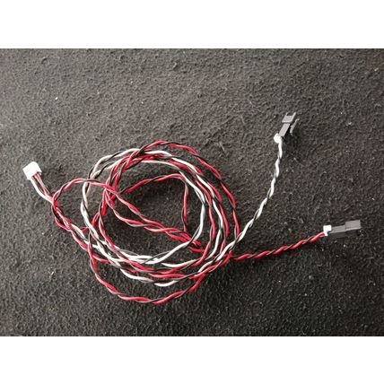 Philips 70PUS8535/12 Speaker cable. White/black 73cm - Red/black 125cm