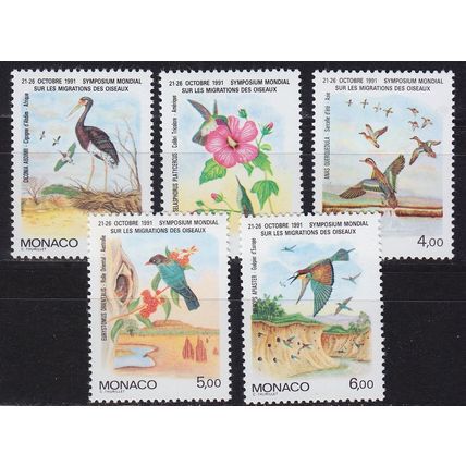 MONACO [1991] MiNr 1995-99 ( **/mnh ) Vögel