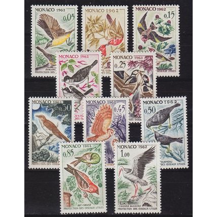 MONACO [1962] MiNr 0700-09 ( **/mnh ) Vögel