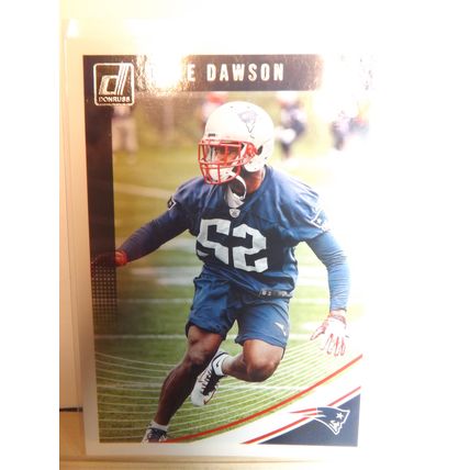 2018 Panini Donruss DUKE DAWSON (Patriots) Rookie card #374