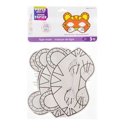 Foamies® Paper Tiger Mask: Makes 3