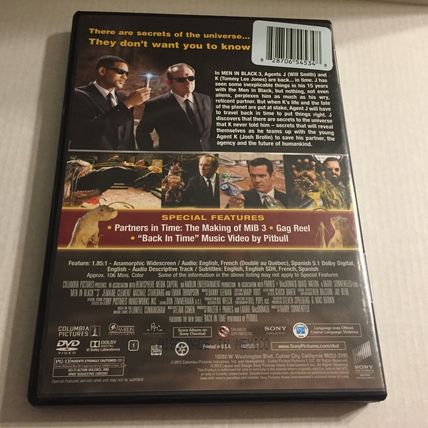 Preowned Men in Black 3 Movie DVD
