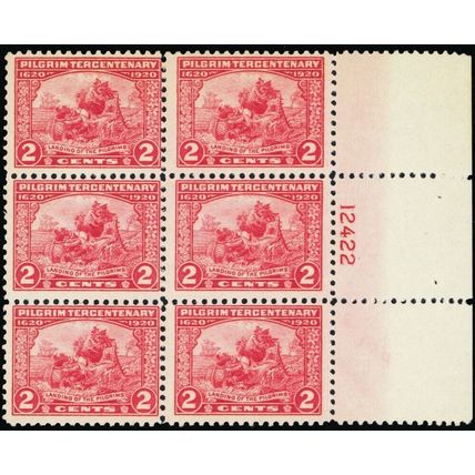 549, Mint NH F-VF Plate Block of Six Stamps CV $125 .. Stuart Katz