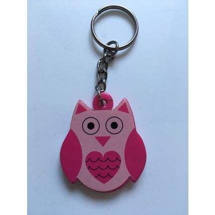 KEY RING - PINK OWL