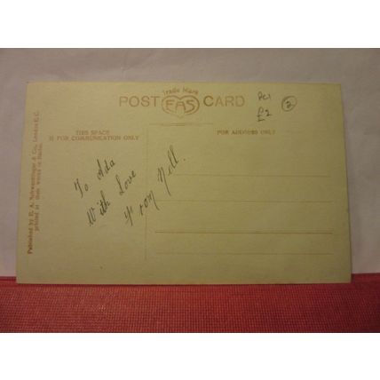 pretty YOUNG LADY used antique postcard by EAS /