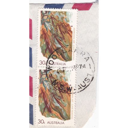 Australia 1974 Cave Painting SG 496 Woollarra NSW cancel on piece VGC