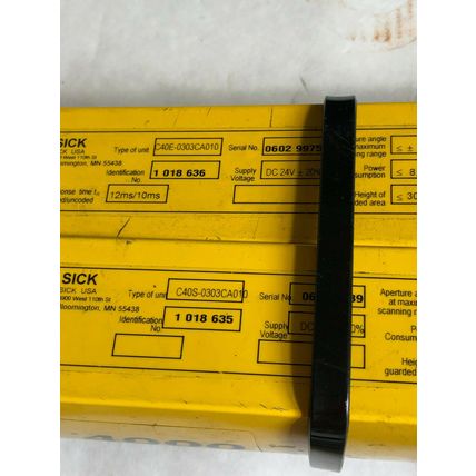 1 SET SICK C-4000 SAFETY LIGHT CURTAINS,C40S-0303CA010, C40E-0303CA010,IP65,SK