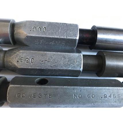 LOT THE PIPE MACHINERY GO NO GO PLUG GAGE .920,.931,900,.905,.9455,.9375,SA