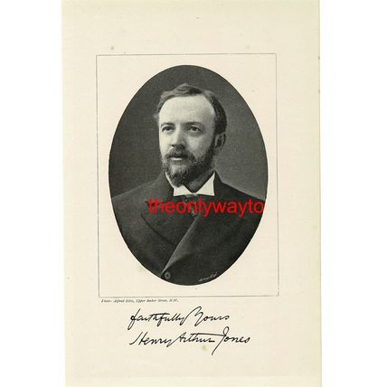 Henry Arthur Jones, English Dramatist, Book Illustration (Print), 1895