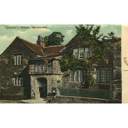 Spenser's House, Hurstwood, Near Burnley, Lancs, Greenwoods Series Postcard
