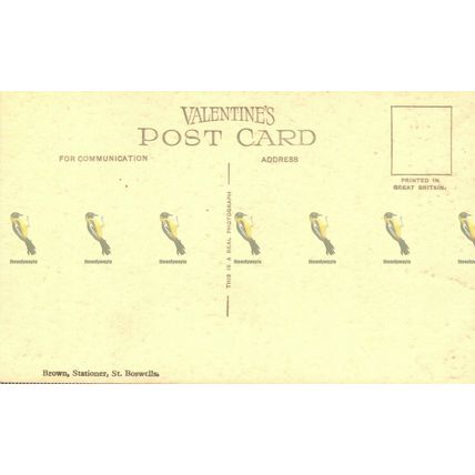 Abbotsford & the Eildon Hills, Scotland, Rare Early Valentines RP Postcard
