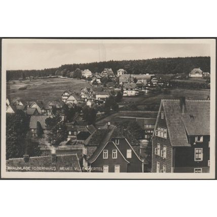 Neues Villenviertel, Braunlage, c.1930 - Lederbogen Foto-AK