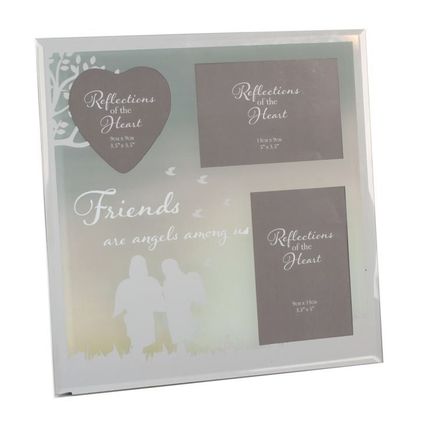 Friends Photo Frame Glass Square 27 CM Friends are Angels Amongst Us Gift Home