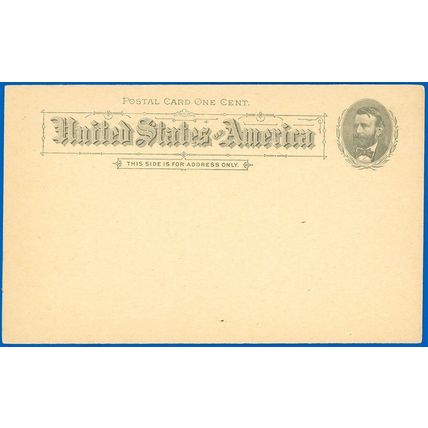 1891 Issued Postal Card #UX10, Mint-VF/XF, Canary? Light Wear, SCV $47.50!