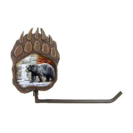 Bear Scene Paw Print T/P Holder