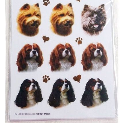 DOG CRAFT STICKERS - ASSORTED DOGS - STICKERS FOR CARD CRAFT SCRAPBOOKING ETC