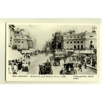 pp1341 - London - Oxford Street - Oxford Circus - c1920 - Pamlin postcard