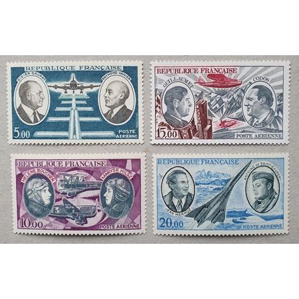FRANCE: 1970 Air Pioneer Aviators : SG1890/1893 MNH