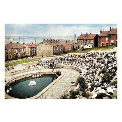 ptc5840 - Yorks - Rockery & Pond in Jessop Park, Batley Healey - print 6x4