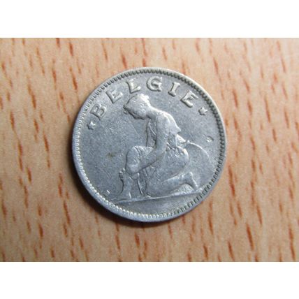 Belgium 1933 50 Centime Belgie (Dutch - Flemish Text) Coin
