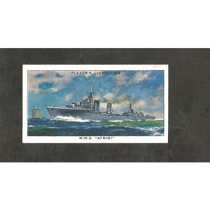 Players Modern Naval Craft 1939 #12 HMS Afridi