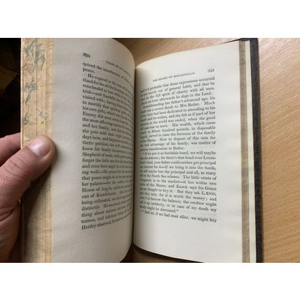 1822 SIR WALTER SCOTT "HEART OF MIDLOTHIAN" VOL 10 FICTION ANTIQUE BOOK (P4)