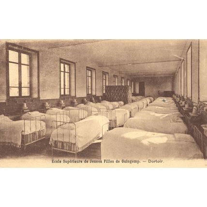 Ecole Superieure De Jeunes Filles De Guincamp French School Dormitry Postcard