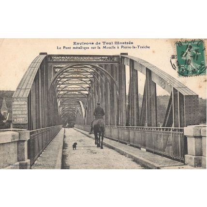 Moselle A Pierre La Trieche Mounted Military & Dog French Old Postcard