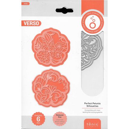 Tonic Studios. Perfect Petunia Silhouettes Die Set. Die Cutting Cardmaking Craft