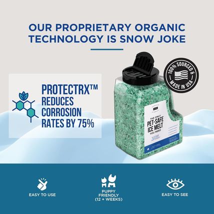 Natural Rapport Pet Friendly Ice Melt - Calcium Chloride Free, Pet Safe Ice Melt