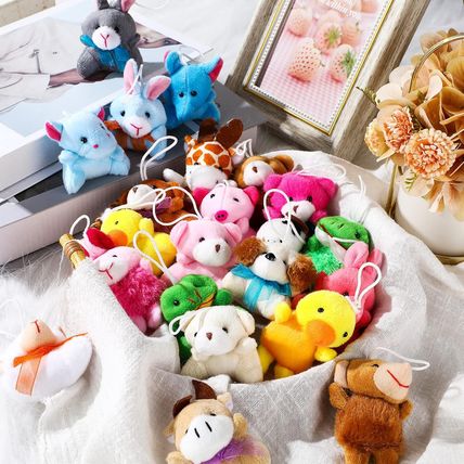 Hydren 200 Pcs Mini Stuffed Animals Bulk for Kids Tiny Critter Animals Plush for