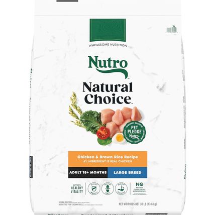 Nutro Natural Choice Adult Large Breed Dry Dog Food, Chicken and Brown Rice Reci