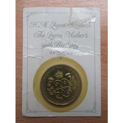 GB 1990 £5 Coin Queen Mother 90th Birthday