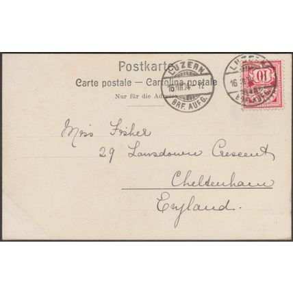 Luzern und die Alpen, 1904 - Edition Illustrato AK