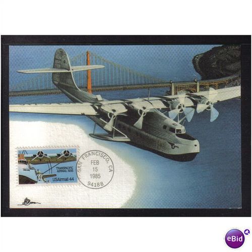 1985 USA TRANSPACIFIC AIRMAIL SF CA PMK REF 85-9 FDI