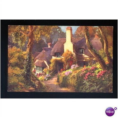 Somerset SELWORTHY Cottage Art Postcard by Mansell (2137)