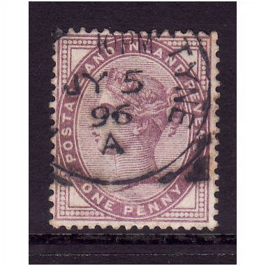 GREAT BRITAIN 1881 1d LILAC SG172 16 DOTS FINE USED #1