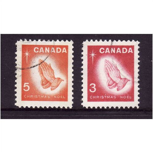 CANADA 1966 CHRISTMAS SG 576 /577N SET 2 VALS FINE USED #4
