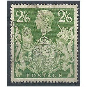 1942 SG476a 2/6d Yellow-Green Fine Used . ..