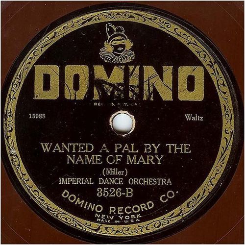 Domino 78 #3526 - Imperial Dance Orchestra, waltzes - "Pal Of My Cradle Dreams"
