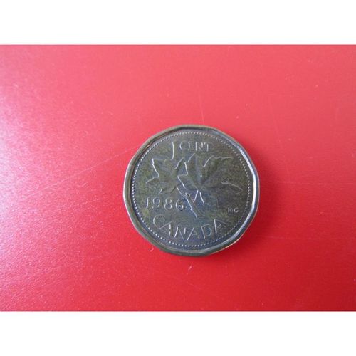 1986 QUEEN ELIZABETH II CANADA ONE CENT FREE POST. Q