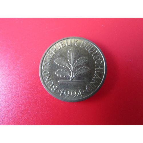 1994 GERMANY TEN PFENNIG J MINT MARK FREE POST. AAU