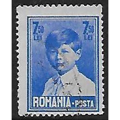 Mi 327: 7 L. 50 ultramarine Defin.: King Michael, large format, no wmk.