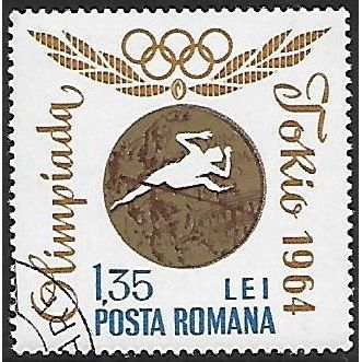 Mi 2351: 1 L. 35 bicoloured Olympic Games: Romanian Gold Medal Winners, p. 13½