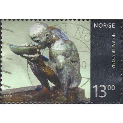 NORWAY, Sculpture, Per Palle Storm, green & black 2010, 13Kr