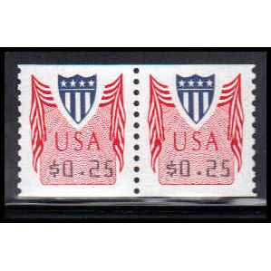 CVP32 25c Shield Very Fine MNH Pair PA4978